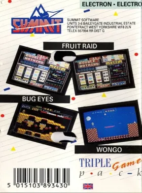 Froot Raid - A Fruitmachine Simulation (1987)(Audiogenic Software Ltd.) box cover back